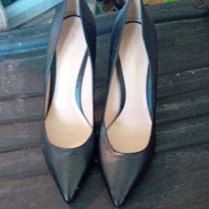 Gianvito Rossi Classic Black Leather Heels